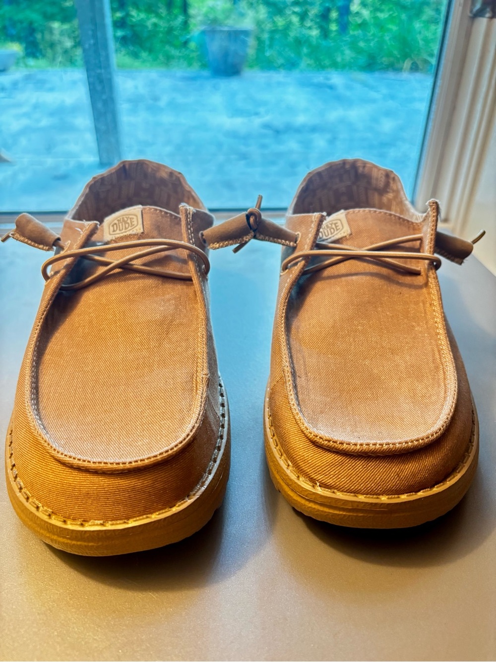 Hey Dude Wendy Stretch Canvas Women's Casual Shoes, Tan/Tan, W9 - Picture 5 of 7